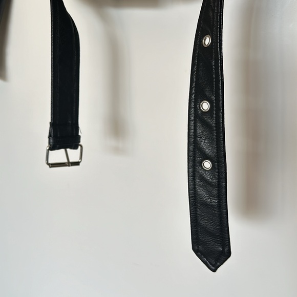 Off The Edge Black Vegan Leather Moto Jacket - Picture 13 of 13